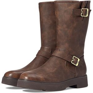 NWT/NIB Dr. Scholl’s VIP Buckle Mid Moto Boots